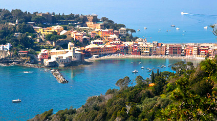 La baia di Sestri Levante La baia di Sestri Levante